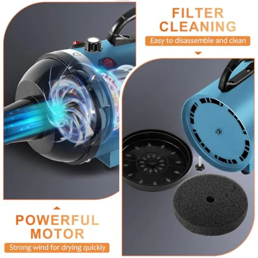 Yao Hui Huang Dog Grooming Dryer High Velocity 3200W Pet Hair Blower