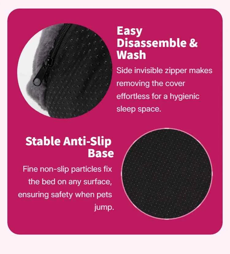 Dual-Use Extra Large Pet Bed 71x43x10in Foldable Cozy Cuddler Pet Mat for Owners And Pets to Rest Together