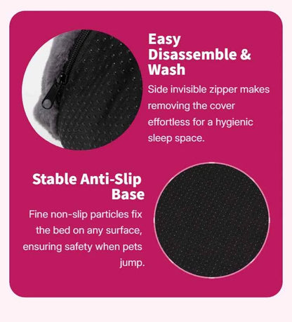 Dual-Use Extra Large Pet Bed 71x43x10in Foldable Cozy Cuddler Pet Mat for Owners And Pets to Rest Together