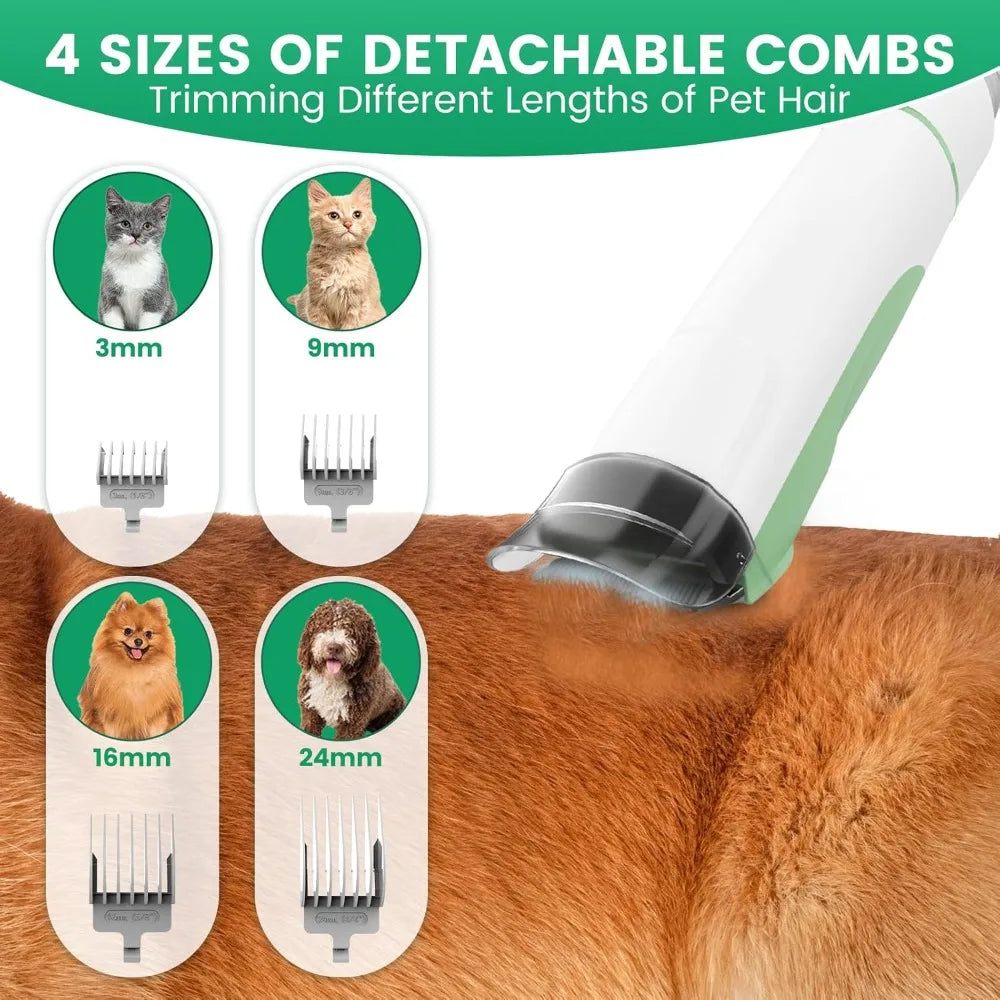 XMSJ Dog Grooming Vacuum Kit With Clipper Nail Trimmer