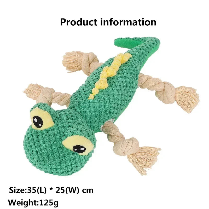 Pet Dog Fun Toy Plush Interactive Toy Plush Lizard Anime Doll Plush Gecko Cartoon Animal Lizard Pet Supplies