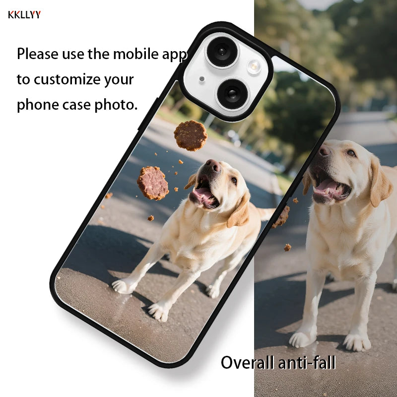 Magnetic Pattern Customized Acrylic Matte Phone Case For iPhone16 15 14 13 12 11 Pro Max XS Shockproof birthday gift pet dog