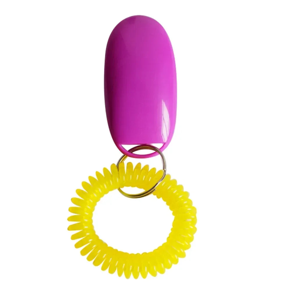 Hot Sale Portable Dog Button Clicker Sound Trainer Pet Training Tool Wrist BAccessory Pet Products Accessories  Dog cat Supplies
