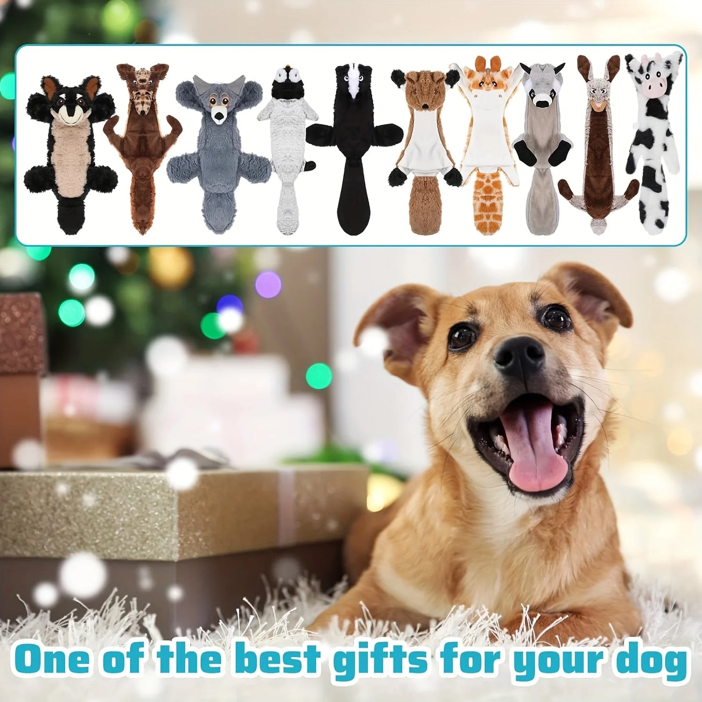 TIGERHART Durable Teething Squeaky Dog Toys Gift Set