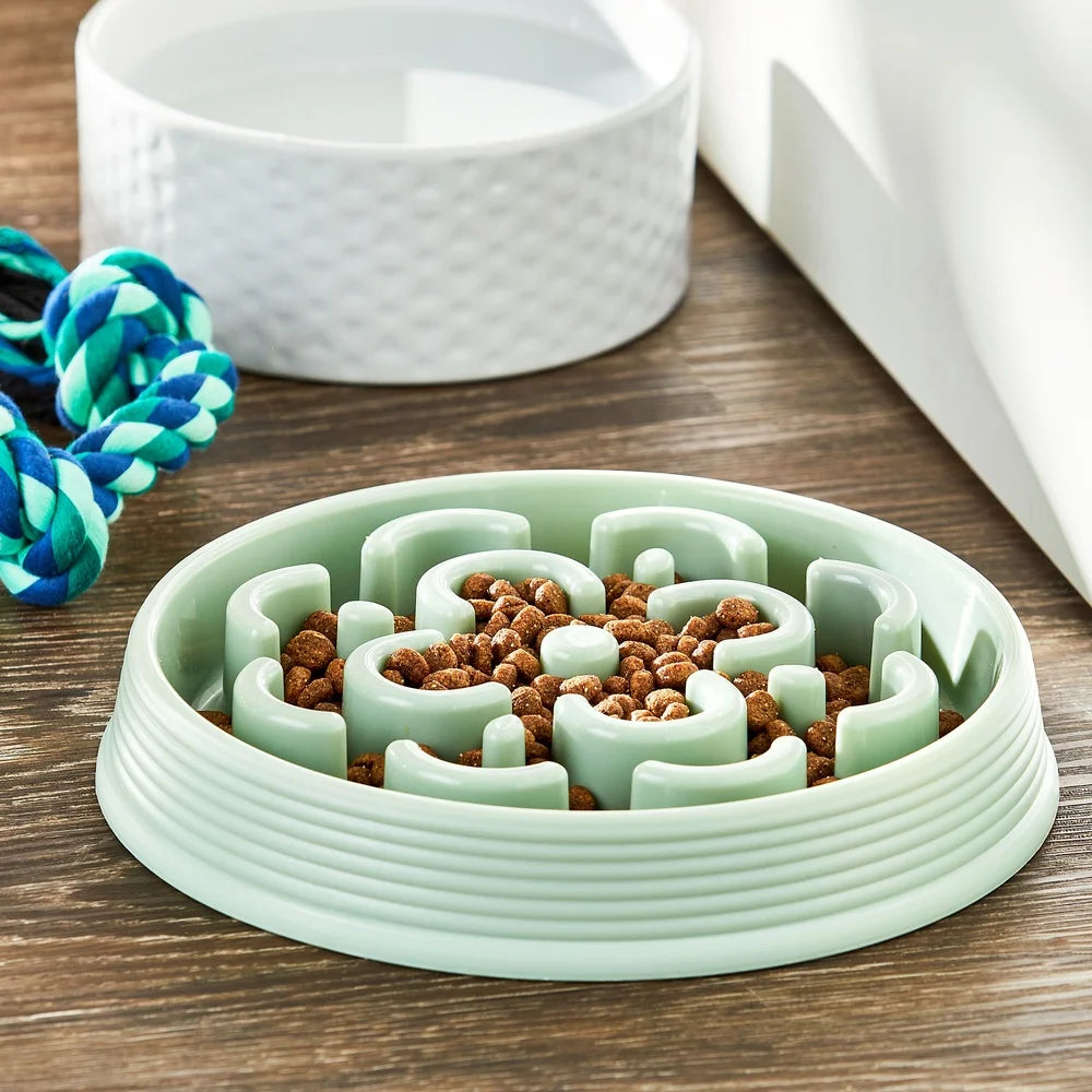 Slow Feeder Dog Bowl Maze Non Slip Bloat Reduction Durable