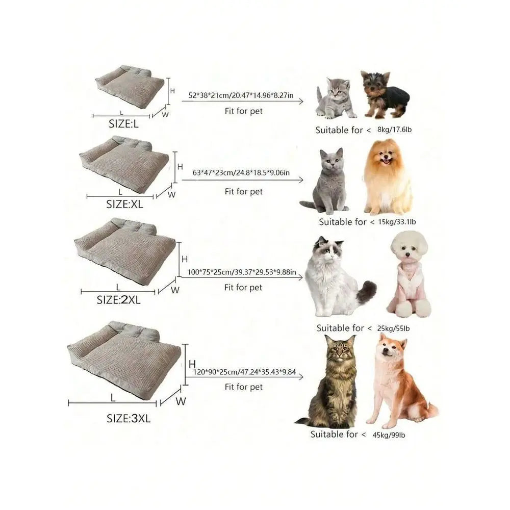 Dog Bed Made From 100 Percent Cotton Breathable Anti Slip
