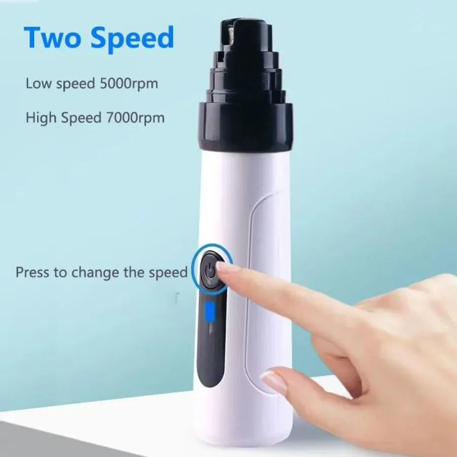Hign-concerned Silent Groom Pro Dog Nail Grinder Low Noise Rechargeable