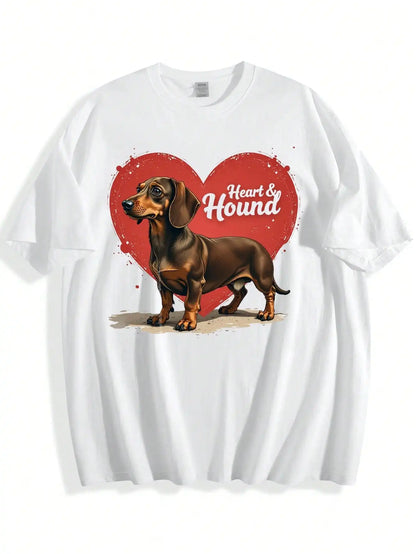 Pet Harmony Supplies Heart And Hound Graphic Tee For Women