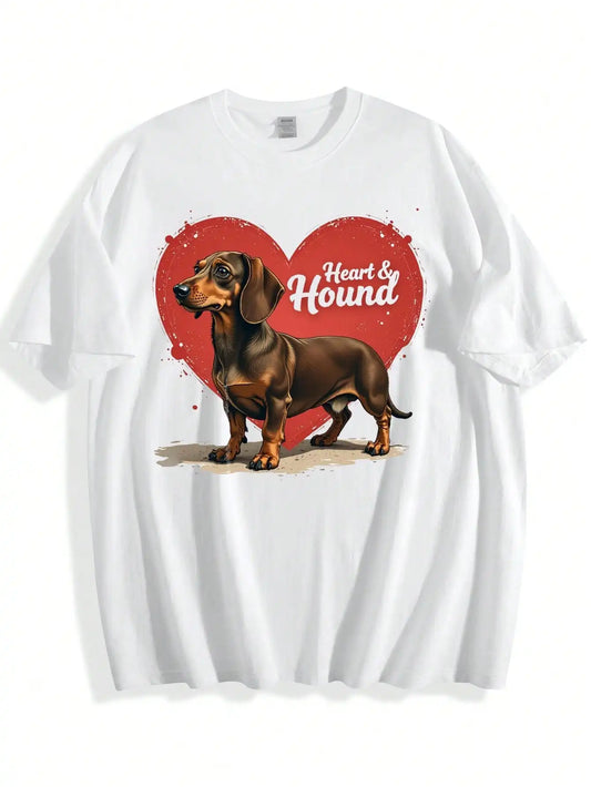 Pet Harmony Supplies Womens Heart And Hound Graphic Tee