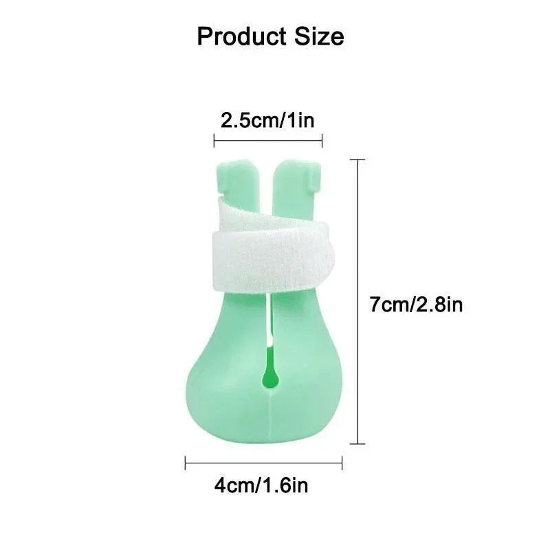 Adjustable Silicone Cat Paw Shoes for Grooming and Bathing