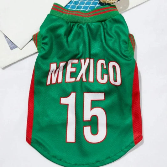 Dog Football Uniform Large Dog Jersey Basketball Clothing Puppy T-Shirts Summer Pet Cat ShirtsMesh Breathable Dog Sport Clothes