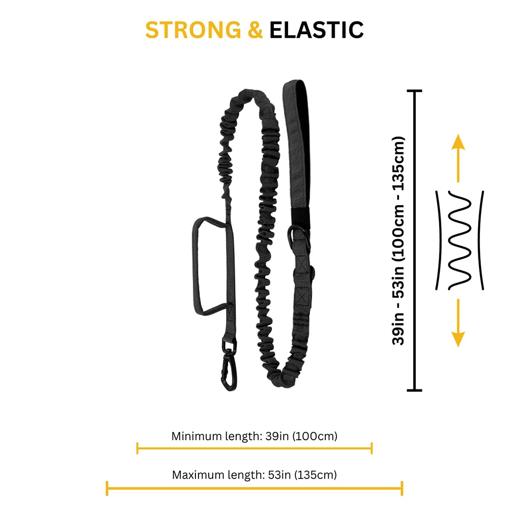 PETRAVELCN Military Dog Leash Adjustable With Quick Release Handles