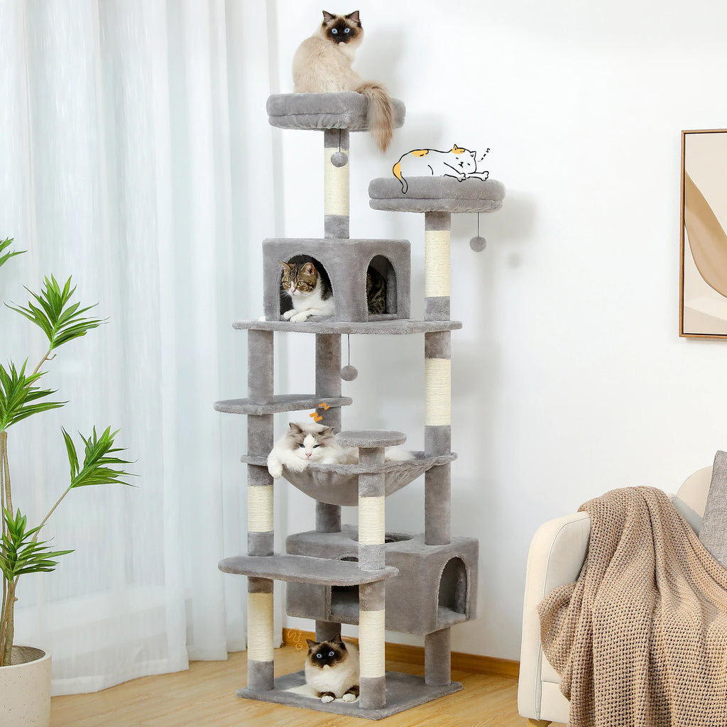 PAWZ Road Cat Tree And Tower For Cats With Sisal Posts