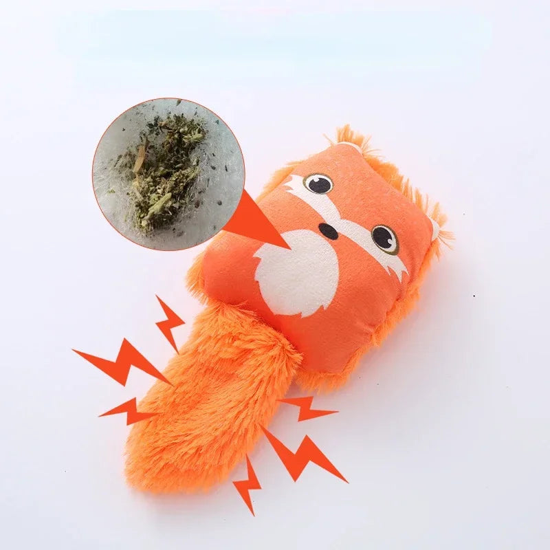 Guangdong Cartoon Fox Cat Toy Raccoon Squirrel Catnip Mint Plush