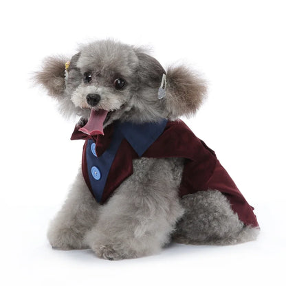 Christmas Dog Costume For Pets Tuxedo Wedding Outfit