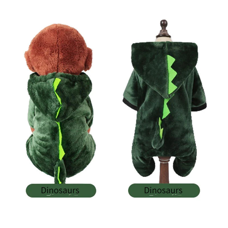 Pet Dog Clothes Warm Soft Fleece Dogs Jumpsuits Pet Clothing for Small Dogs Puppy Cats Hoodies Chihuahua Yorkshire Costume Coats