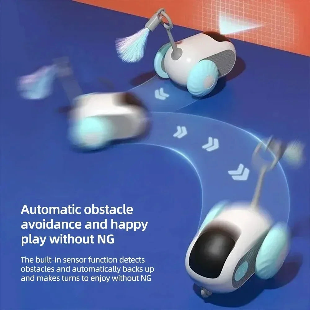Automatic Rolling Remote Control Cat Toy For Interactive Play