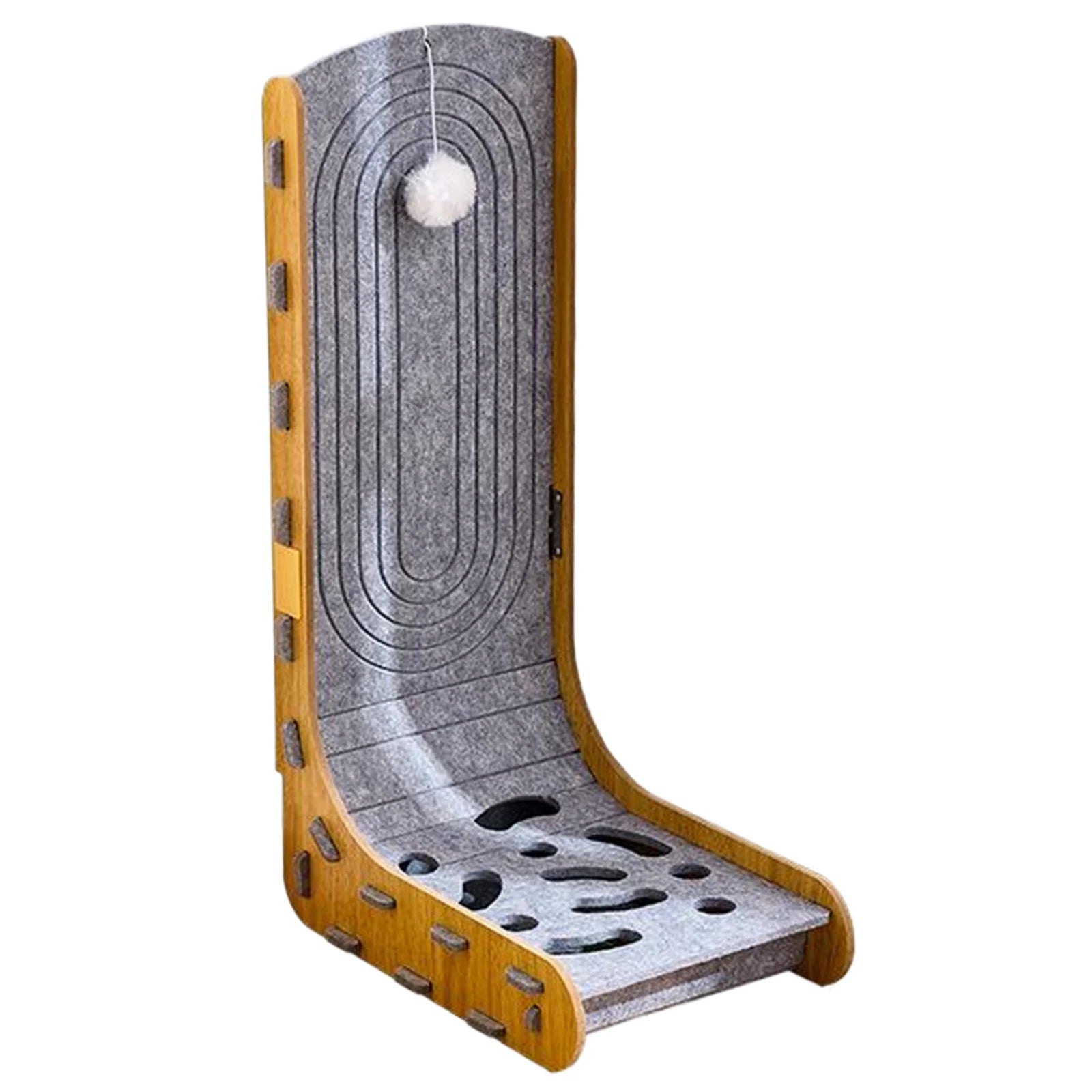 Cats Scratching Board With Ball L Shape Cat Scratcher Wall