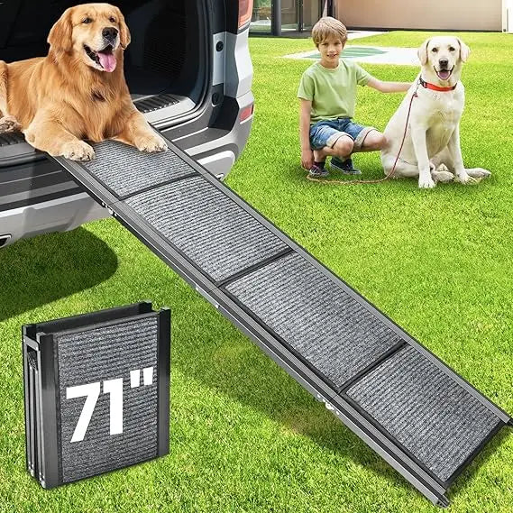 Color Dog Ramp for Car With Non Slip Surface Folding