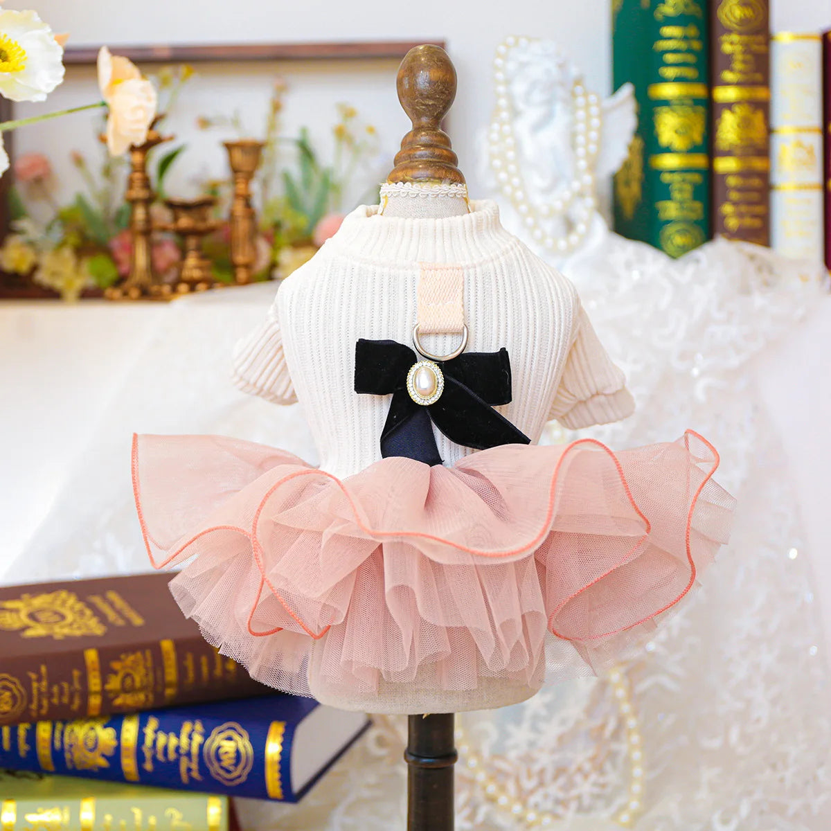 Pet Dog Cat Fluffy Gauze Dress For Photoshoots And Festivals