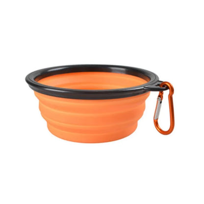 Portable Pet Food Bowl Collapsible Silicone TPR Travel Water Bowl