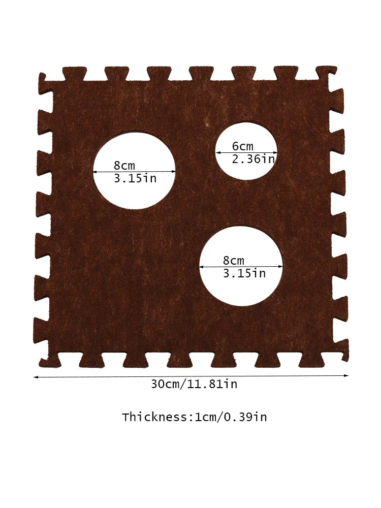 Cat Dog Toy Felt Pom Splicing Tunnel Collapsible Kitten Nest