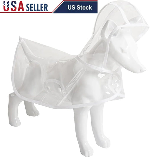 Transparent Dog Rain Jacket Waterproof Lightweight Harness