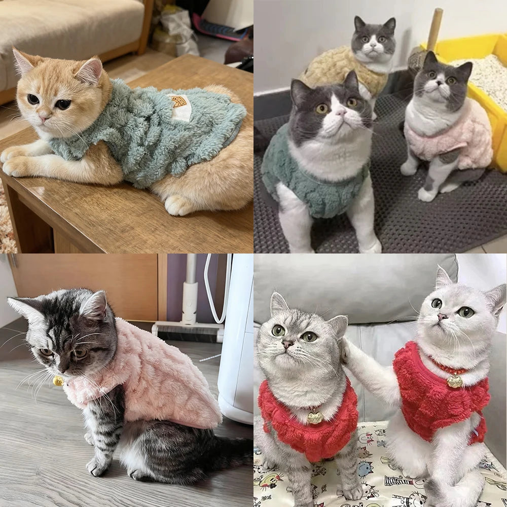 Winter Warm Fleece Pet Vest Coat For Small Cats Dogs