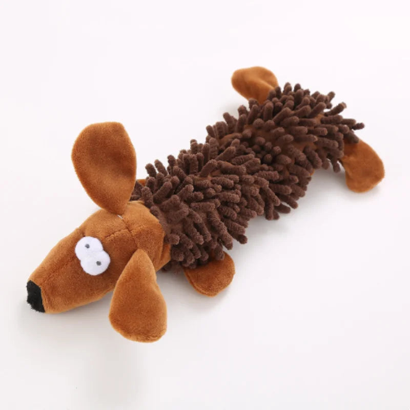 Durable Plush Dog Toy Squeaky Chew for Small Breeds Chihuahua