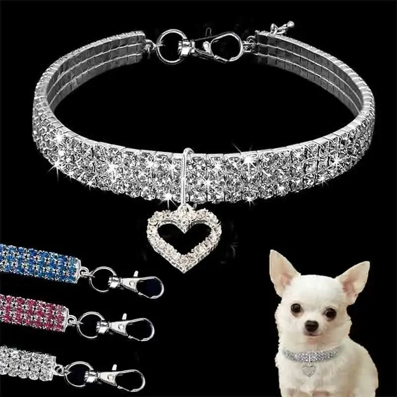 Bling Rhinestone Dog Collar Crystal For All Dogs And Pets