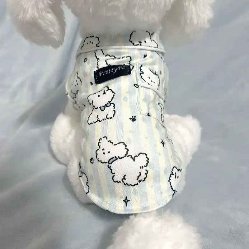 Soft Breathable Cotton Pet Sleepwear Pajamas For Cats And Dogs