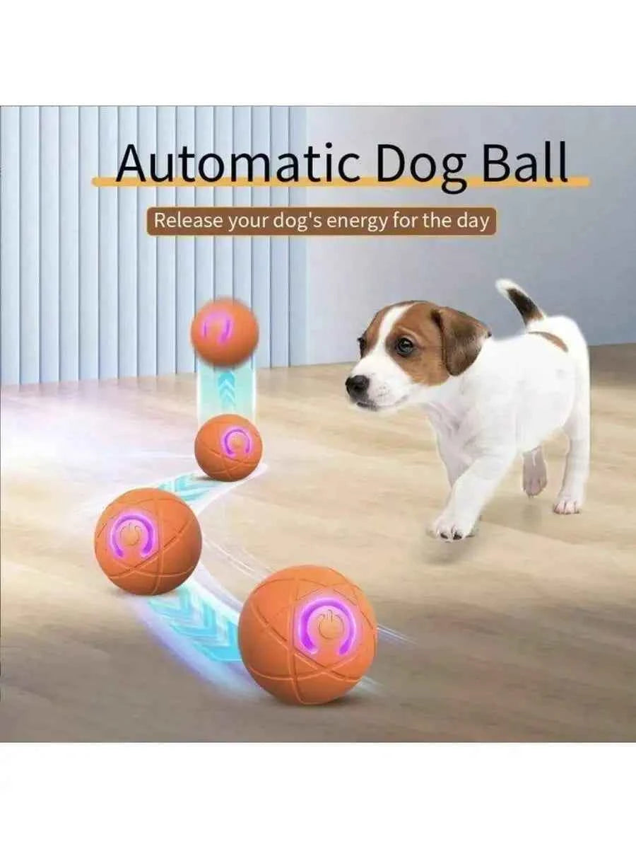 Automatic Dog Ball Toy Vibrating Interactive Moving Ball USB Rechargeable For Small Dogs