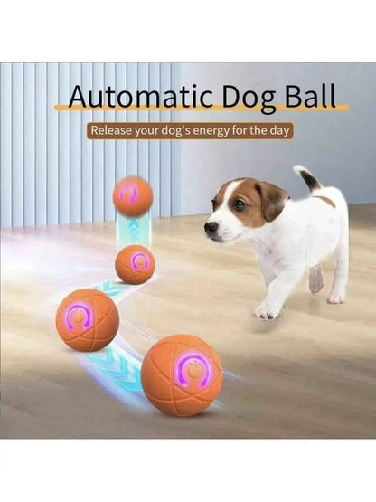 Automatic Dog Ball Toy Vibrating Interactive Moving Ball USB Rechargeable For Small Dogs