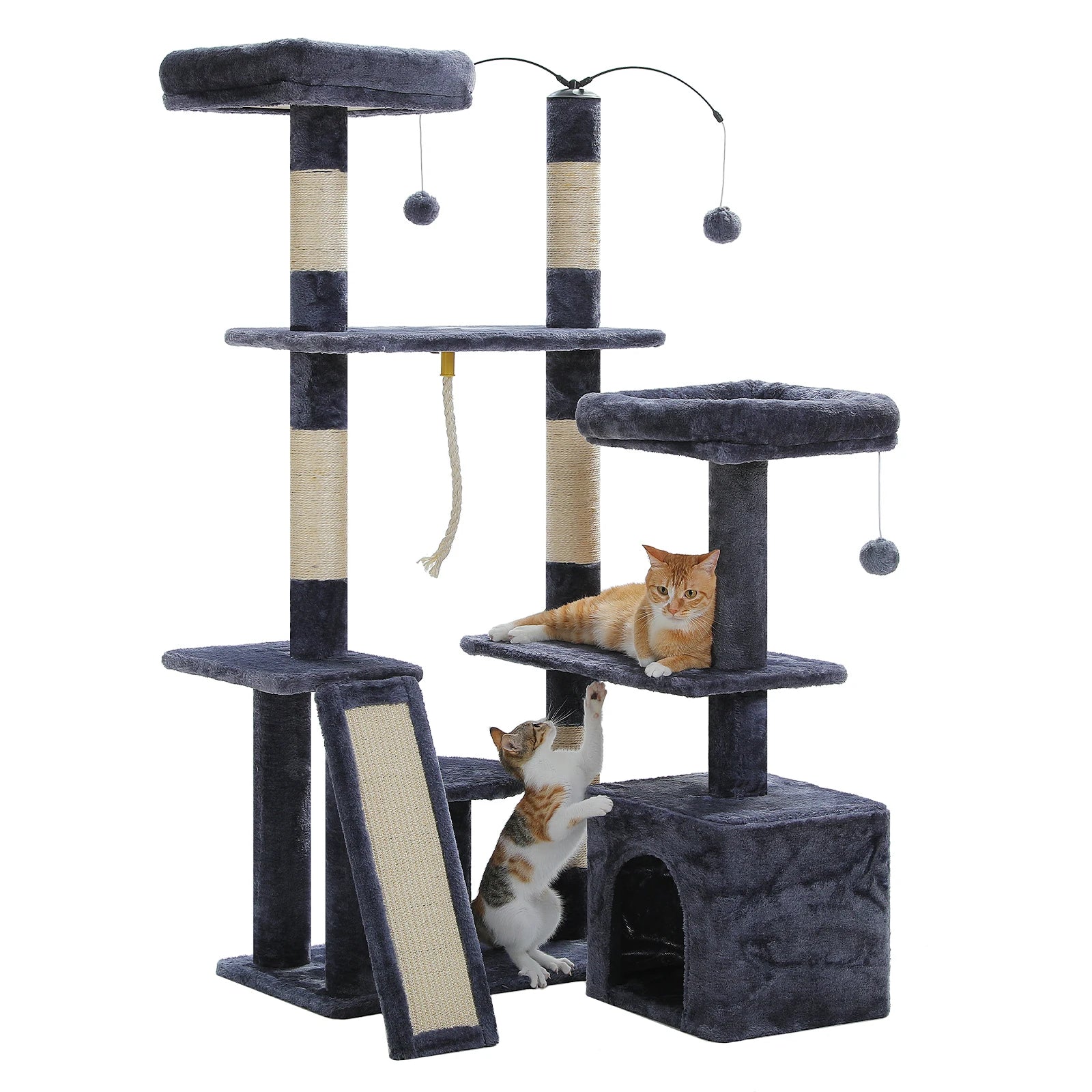PAWZ Road Multi-Level Cat Tree Tower with Sisal Scratching Posts