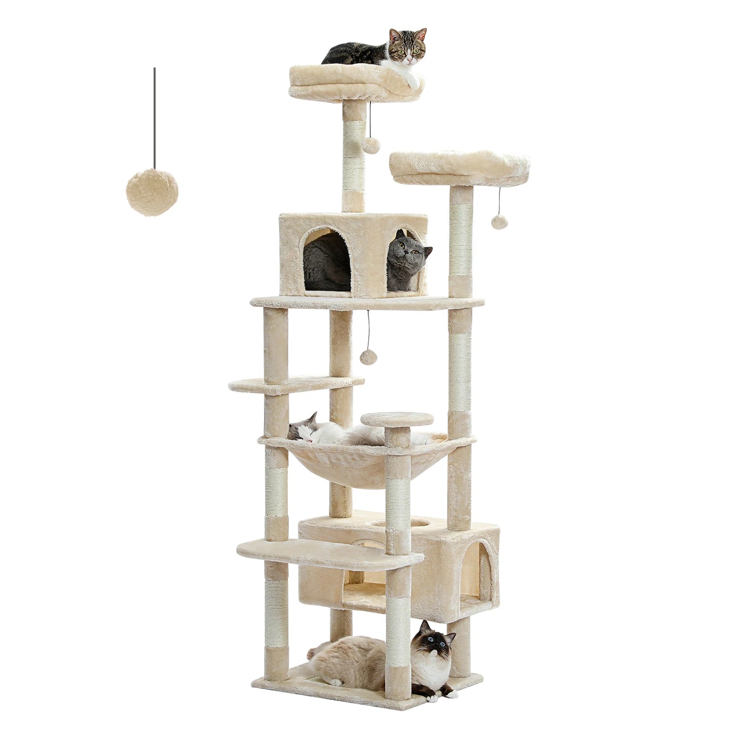 PAWZ Road Cat Tree And Tower For Cats With Sisal Posts