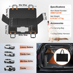 SucceBuy Back Seat Extender Dog Car Seat Cover Hammock With Mesh Pocket