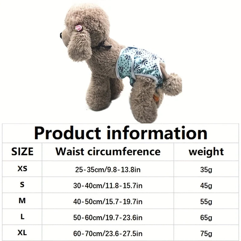 Reusable Male Dog Diapers High Absorbency Leak Proof Sanitary Pants
