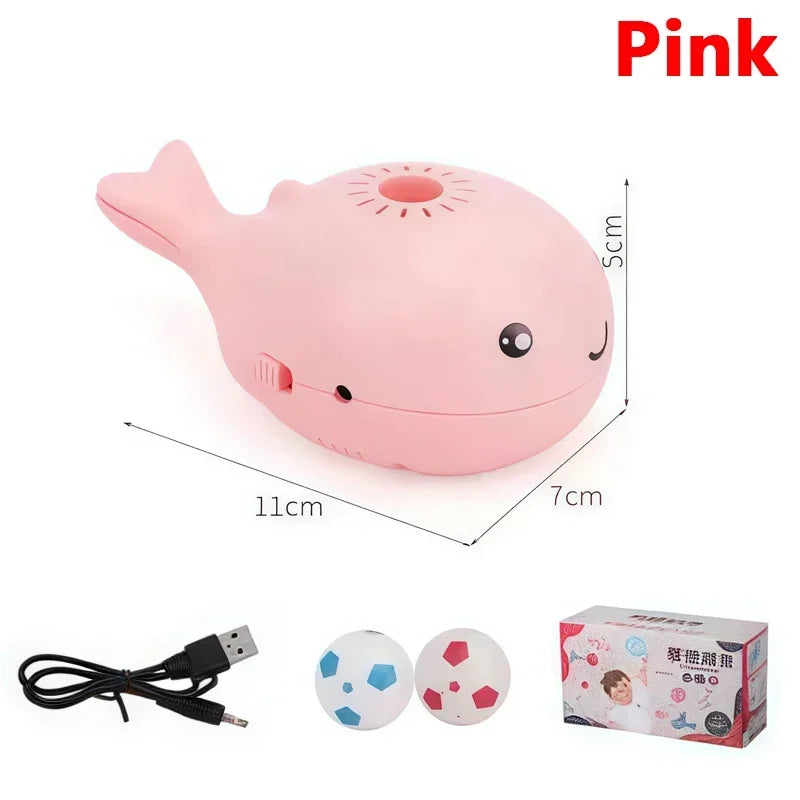 Interactive Cat Toy Whale Jet Ball Electric USB Dual Fan