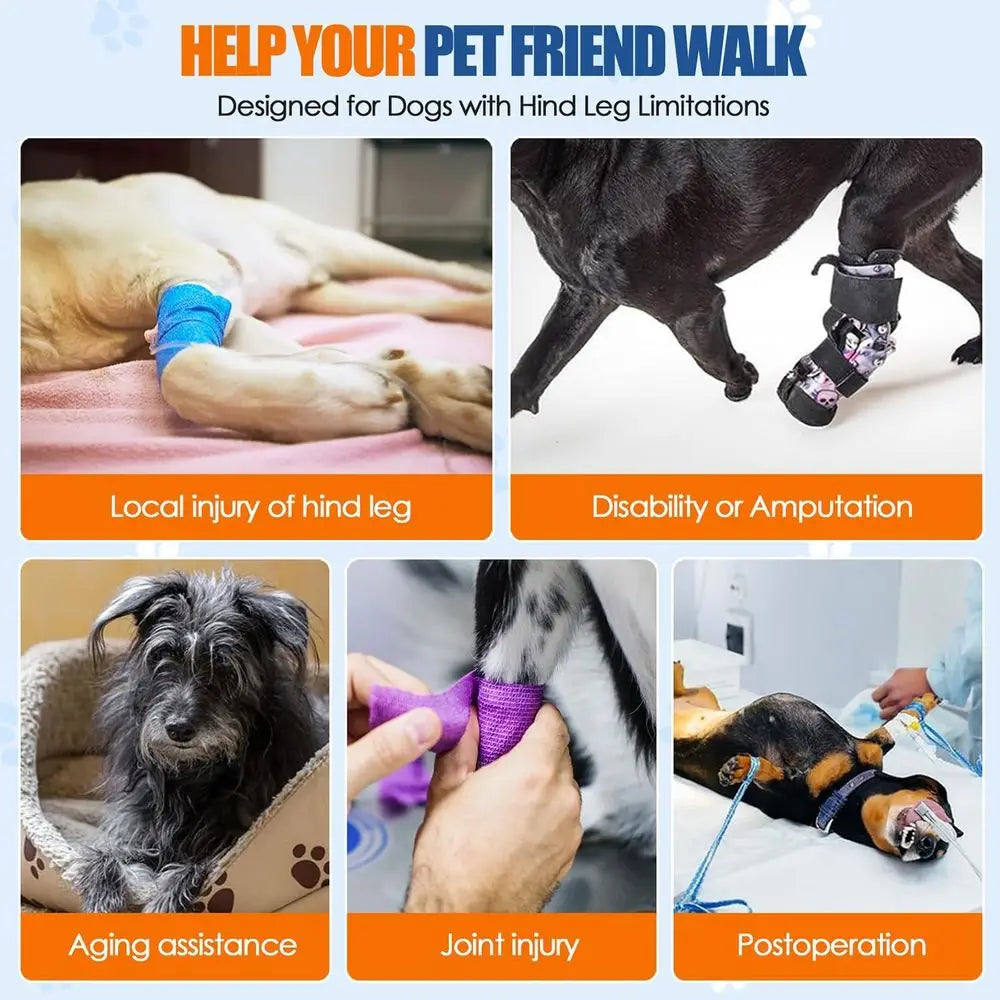 OVOZI Dog Adjustable Sling Harness For Hind Leg Rehab