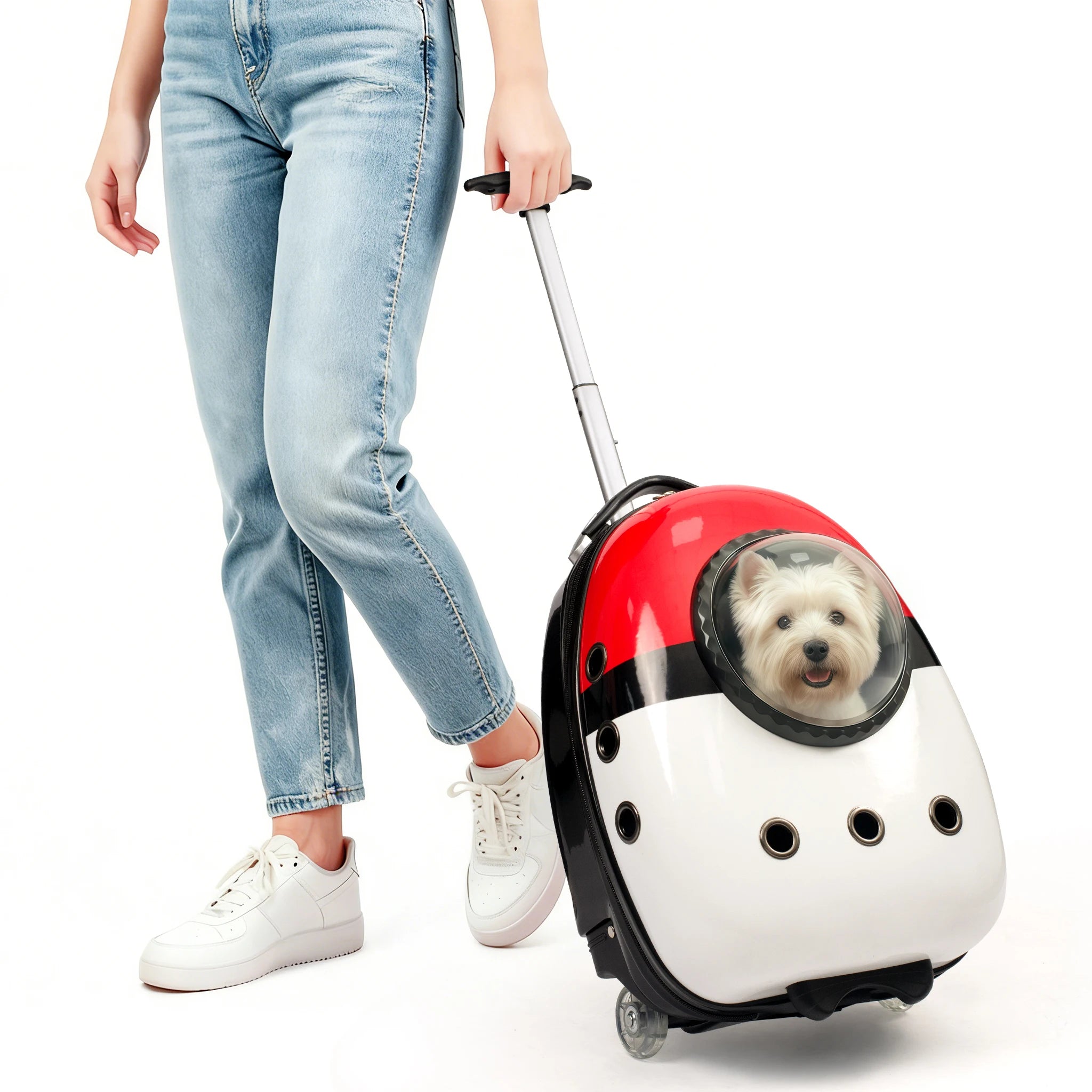 2 In 1 Cat Carrier Backpack Suitcase For Pets Travel
