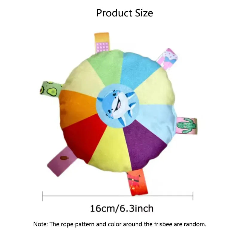 Hot Dog Plush Toy Bell Cartoon Puppy Teeth Grinding Toy