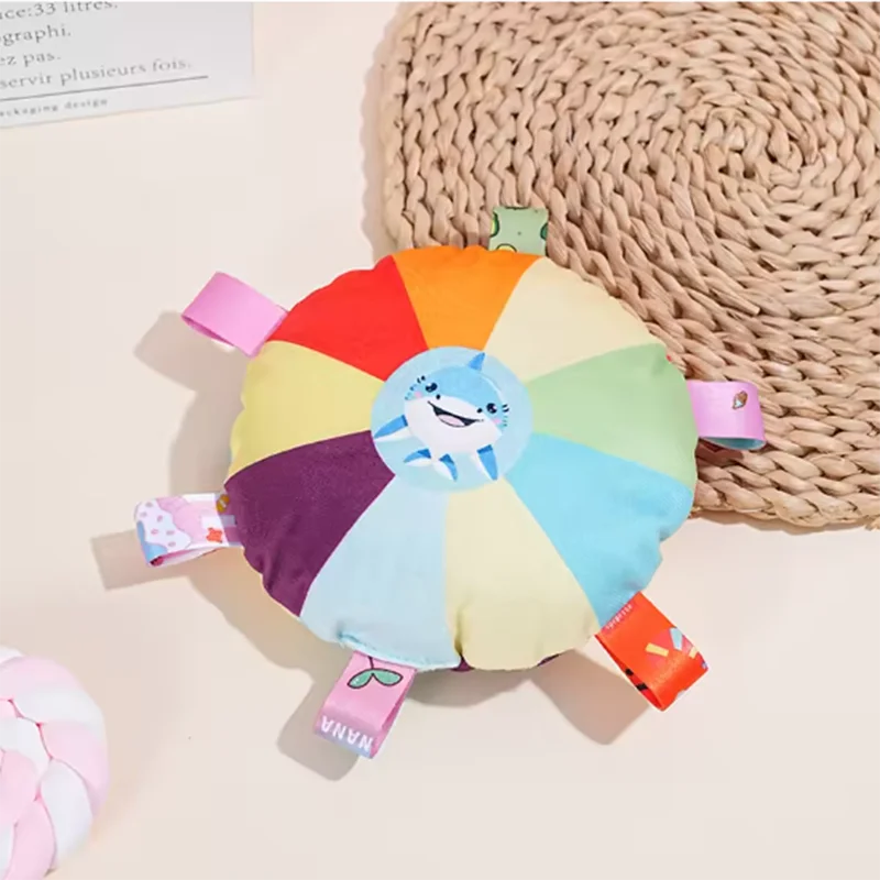 Hot Dog Plush Toy Bell Cartoon Puppy Teeth Grinding Toy