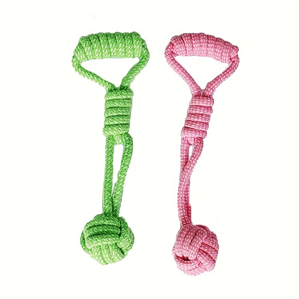 Durable Dog Rope Toy With Ball Chew And Tug Plaything