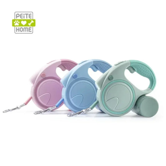 Retractable Led Dog Leash With Reflective Durable Dispenser
