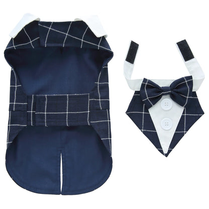 Christmas Dog Costume For Pets Tuxedo Wedding Outfit