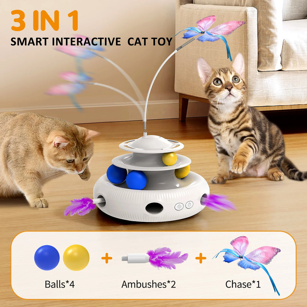 Chargeable Cat Laser Interactive Indoor Puzzle Toy USB Cat Teaser