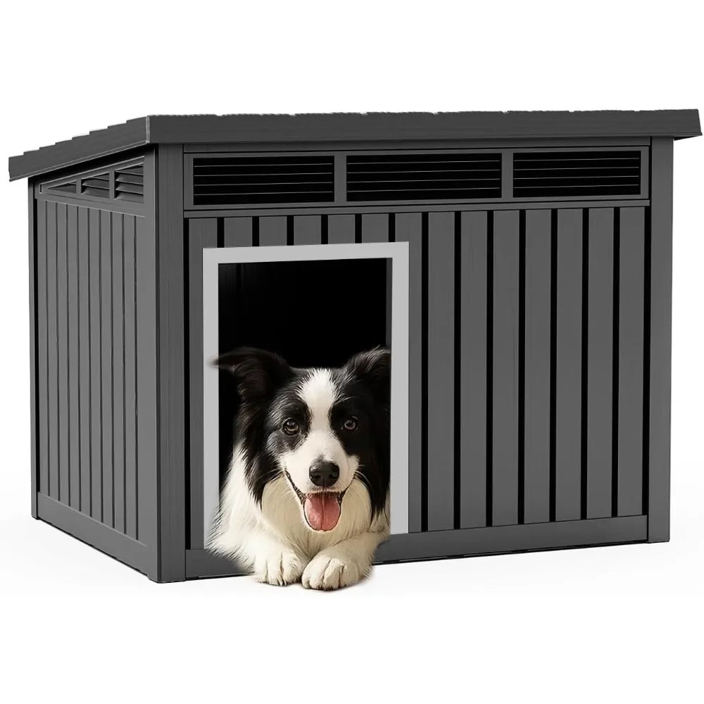 Dog House for Both Indoor and Outdoor with Weatherproof Roof Removable Floors for Medium to Large Dogs Interior Space