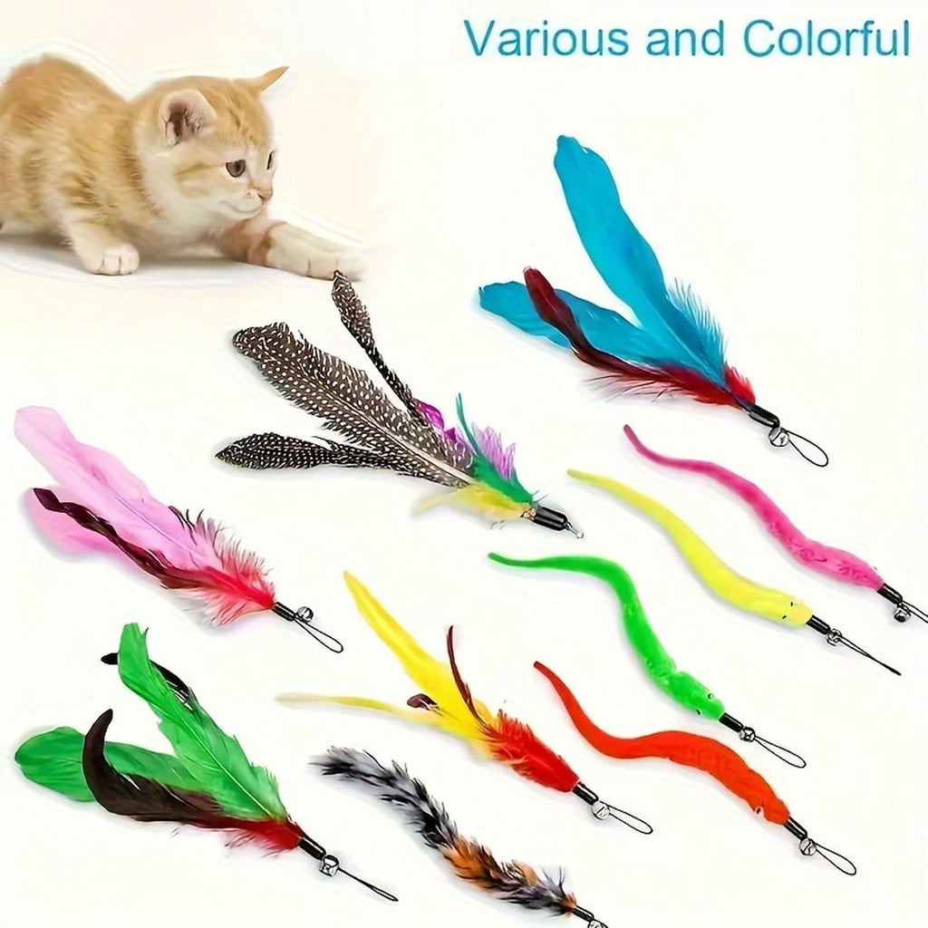 Retractable Cat Teaser Wand Indoor Fun For Cats And Kittens