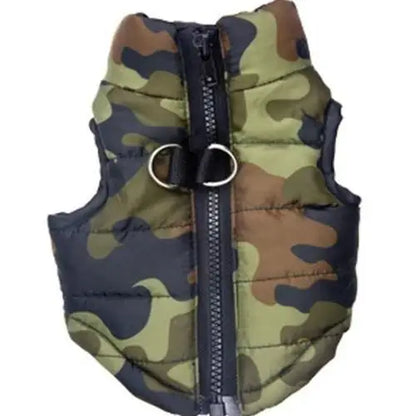 Dog Clothes Winter Camo Skull Butterfly Leopard Vest Coat Warm Pet Hoodie Jacket for Small Medium Dogs  Fashion Puppy Outfit