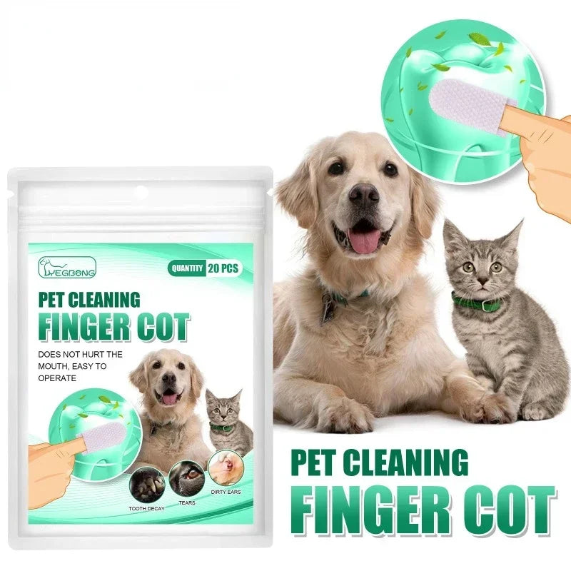 Hign-concerned Professional-Grade DogsAndCats Toothbrushes Kit For Pet Oral Care Wipes
